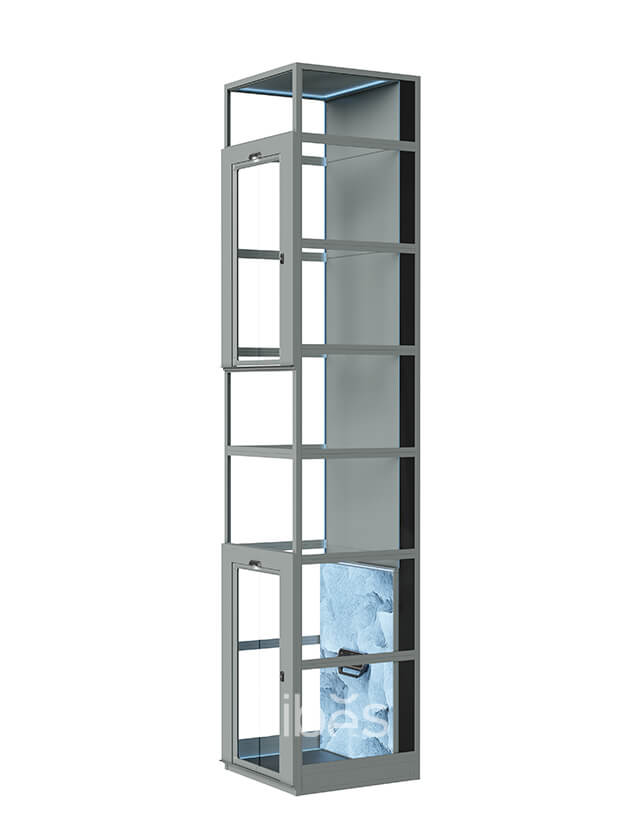 s85 三面觀光高背板平臺式家用電梯